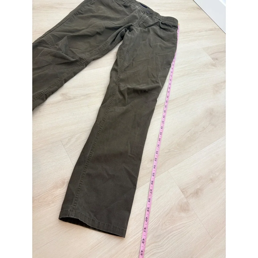 Columbia Utility Pants Mens 30W 32L Olive Green Stretch Hiking Gorpcore